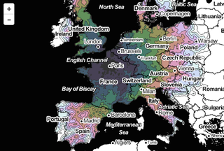 Illustration for article titled ÂżViajas por Europa? Este mapa muestra cuánto recorrerás en 1 dĂa de tren